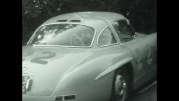 Castelfusano Itálie Květen 1956 Mercedes 300 50S — Stock video