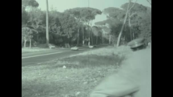 Castelfusano Italia Maggio 1956 Sei Ore Castelfusano Una Storica Gara — Video Stock
