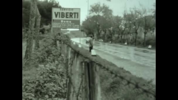 Teramo Italie Mai 1956 Course Automobile Historique Mille Miglia Italie — Video