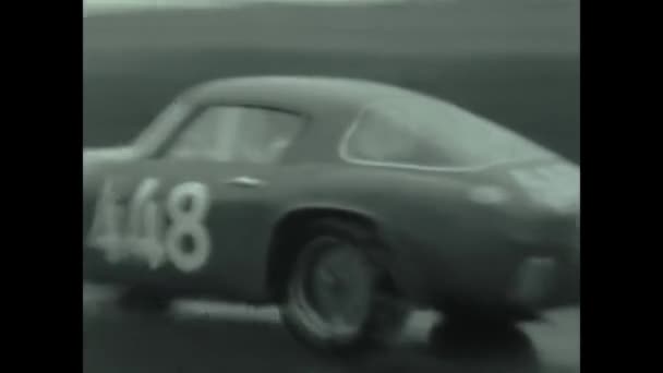 Teramo Italien Maj 1956 Mille Miglia Historiska Biltävling Italien Talet — Stockvideo