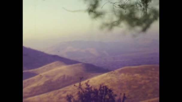 Nevada Stany Zjednoczone Listopad 1974 Krajobraz Gór Nevada Latach Tych — Wideo stockowe