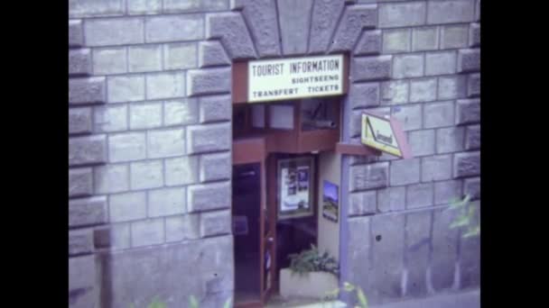 墨西哥城 墨西哥 1974年 70年代的旅游信息办公室 — 图库视频影像