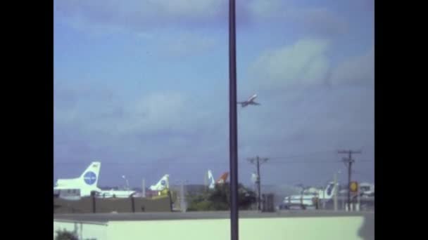 Miami Usa Maggio 1974 Decollo Aereo Negli Anni — Video Stock