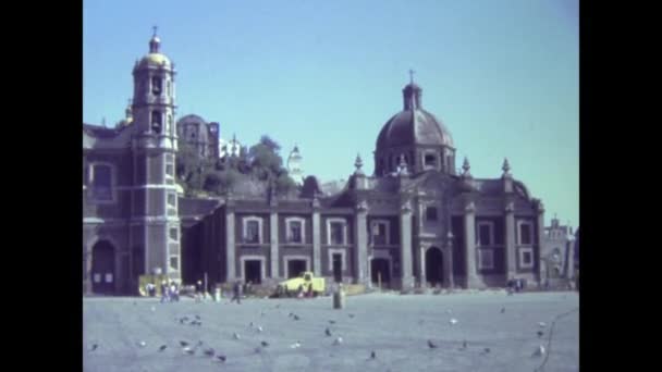 メキシコ市1974年5月 メキシコ市の70年代の風景 — ストック動画