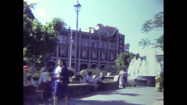 Cholula Rivadavia Mexiko Maj 1974 Cholula Stadsutsikt Talet — Stockvideo