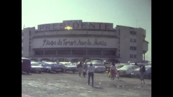 Mexiko Stad Mexiko Kan 1974 Plaza Toros Talet — Stockvideo