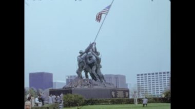 Washington DC, ABD Mart 1972: Deniz Kuvvetleri Savaş Anıtı 70 'lerde