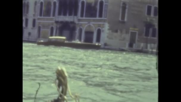 Venecia Italia Mayo 1959 Escena Venecia Los Años — Vídeo de stock