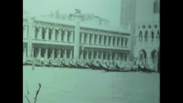 イタリア ヴェネツィア1959年5月 50歳のヴェネツィア シーン — ストック動画