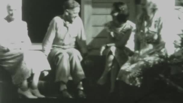 Belleville Usa Juni 1948 Menschen Familie Erinnerungen Garten Den 40Er — Stockvideo