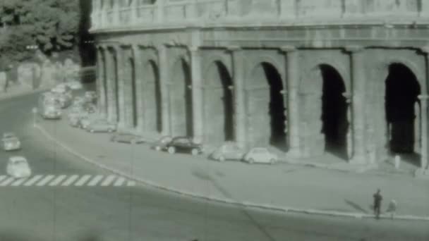 Roma Italia Maggio 1964 Colosseo Roma Vista Negli Anni — Video Stock