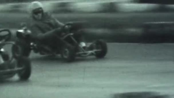 Vallelunga Itália Maio 1964 Kart Race 60S — Vídeo de Stock