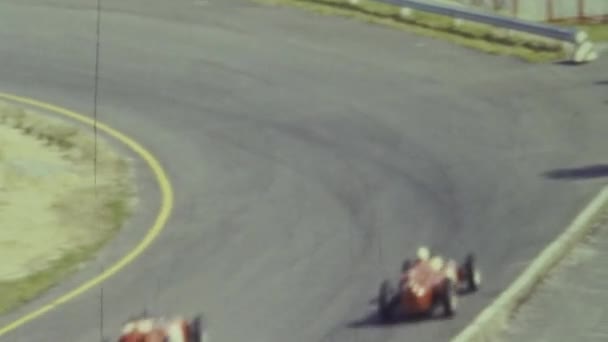 イタリア バジェルンガ1964年5月 1960年代イタリア バジェルンガ サーキットでのF1レース — ストック動画