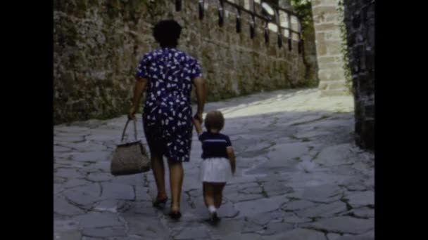 Trieste Italy May 1964 Trieste Castle View 60S — Stock Video