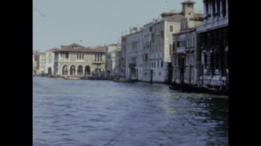 Venedik, İtalya 1964: 60 'larda Canal Grande Venedik