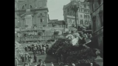 Roma, İtalya 1960: 60 'larda İspanya meydanı