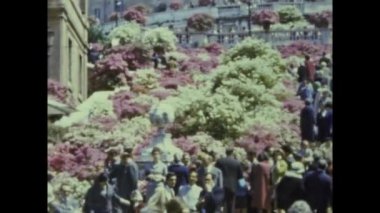 Roma, İtalya Haziran 1964: 60 'larda İspanya meydanı