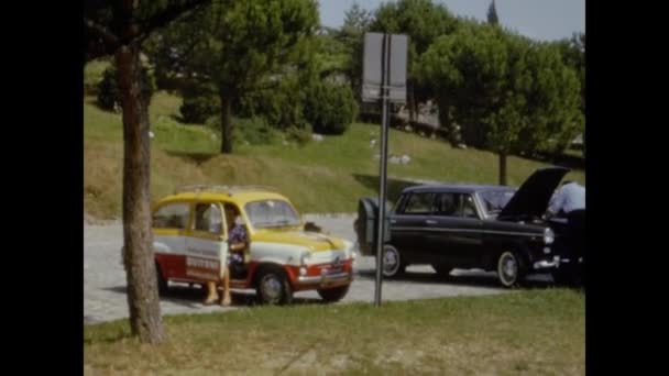 Triest Italien Mai 1964 Ansicht Der Burg Triest Den 60Er — Stockvideo