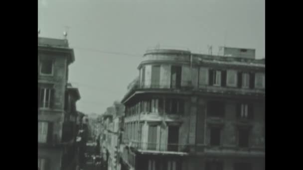 Rome Italy May 1960 Spain Square Rome 60S — Stock Video