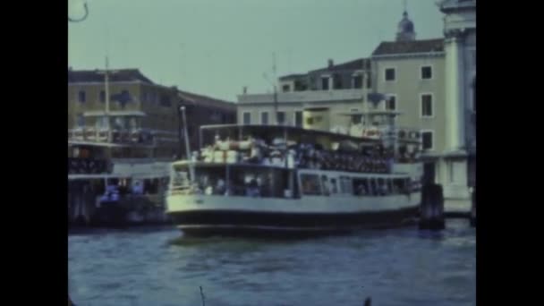 ヴェネツィア イタリア1964年6月 60年代のヴェネツィアの風景 — ストック動画