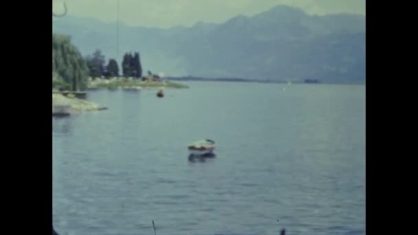 Bardolino Italia Junio 1964 Vista Del Lago Garda Los Años — Vídeos de Stock