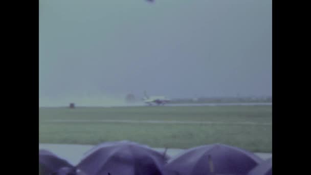Aviano Itália Maio 1962 Nós Base Aérea Show Década — Vídeo de Stock