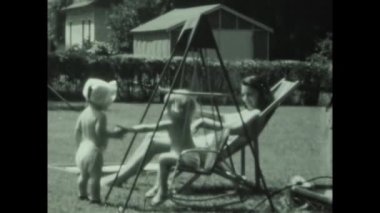 Belleville, Birleşik Devletler Mayıs 1948: 40 'larda bebeklerin aile anıları bahçesi