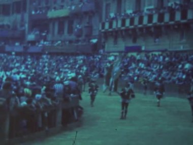 Siena, İtalya Temmuz 1964: 60 'lardaki Siena sahnesi