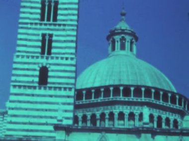 Siena, İtalya Temmuz 1964: 60 'lardaki Siena sahnesi