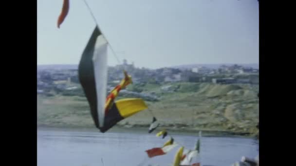 Афіни Греція Червень 1965 Афіни Вид Порту — стокове відео