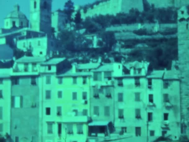 Portovenere Talya Temmuz 1964 Larda Portovenere Manzarası — Stok video