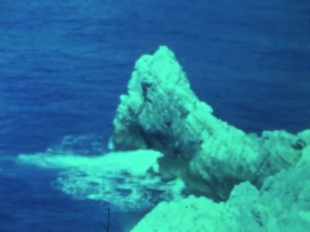 Portovenere Talya Temmuz 1964 Larda Portovenere Sahili — Stok video