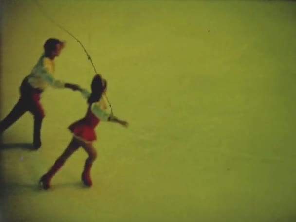 Ρώμη Ιταλία Μάιος 1964 Καλλιτεχνικός Διαγωνισμός Παγοδρομίας Στη Δεκαετία Του — Αρχείο Βίντεο