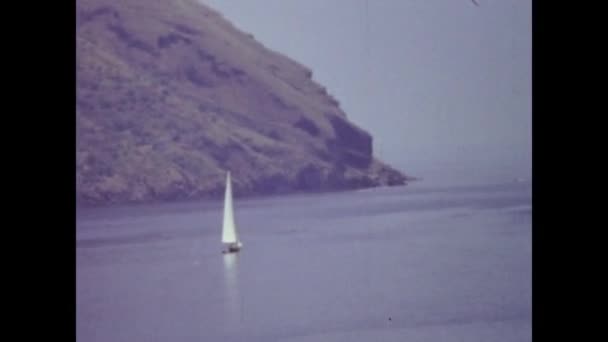 Messina Włochy Czerwiec 1964 Widok Wybrzeża Mesyny Latach Tych — Wideo stockowe