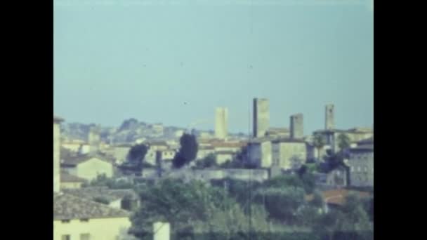 Ascoli Piceno Italië Mei 1964 Uitzicht Stad Ascoli Piceno Jaren — Stockvideo