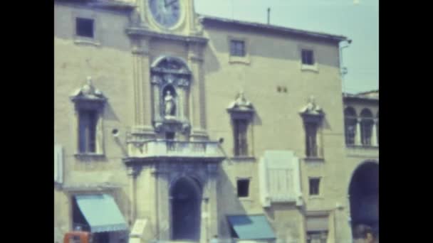 Fermo Italia Mayo 1964 Vista Ciudad Fermo Los Años — Vídeos de Stock