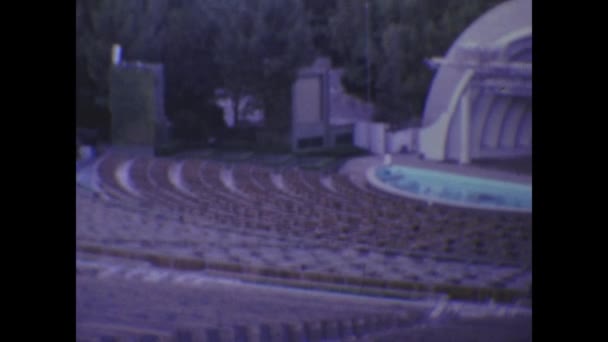 アメリカ合衆国ロサンゼルス1974年5月 70年代のロサンゼルス野外劇場 — ストック動画
