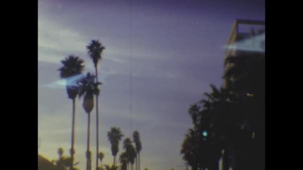Los Angeles États Unis Mai 1974 Los Angeles Palm Street — Video
