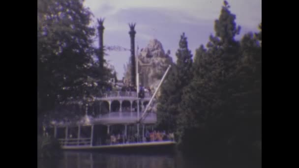 Los Angeles United States May 1974 Steamboat River 70S — Stock Video