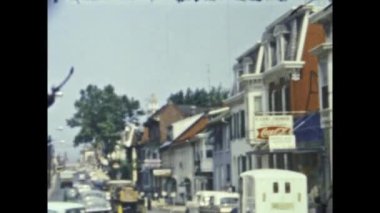 Washington DC, ABD Mayıs 1964: 60 'larda Amerikan şehir trafiği