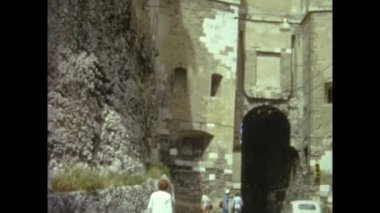 Cagliari, İtalya Haziran 1964: Cagliari şehir manzarası 60 'larda