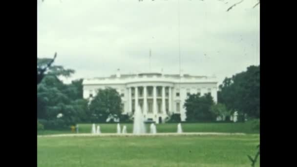 1964年 华盛顿特区 60年代的白宫华盛顿特区 — 图库视频影像