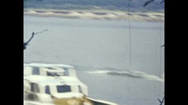 美国芝加哥 60年代的芝加哥船景 — 图库视频影像