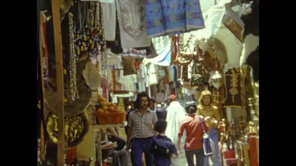 Κωνσταντινούπολη Τουρκία Ιούνιος 1964 Αγορά Δρόμου Ιστανμπούλ Στη Δεκαετία Του — Αρχείο Βίντεο