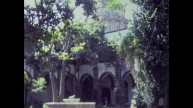 Mexico City, Meksika Mayıs 1973: 70 'lerde Meksika mimari detay sahnesi