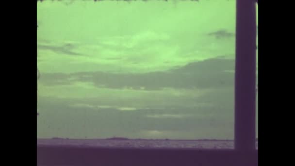 Copenhagen Denmark May 1964 Copenhagen Sunset Sea 60S — Stockvideo