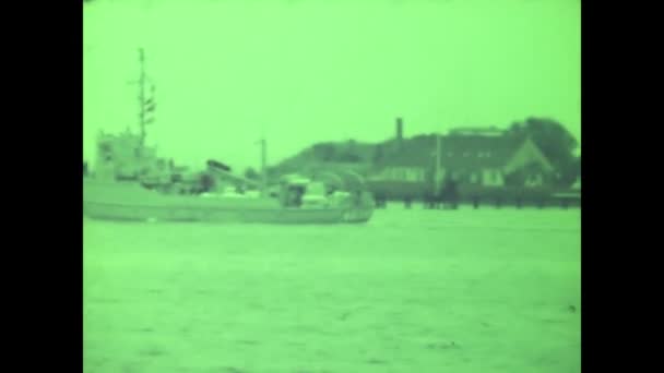 Copenhague Danemark Mai 1964 Navires Sur Scène Copenhague Dans Les — Video