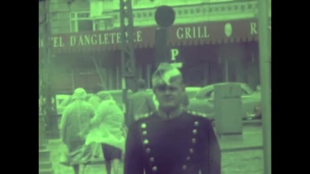 Copenhagen Denmark May 1964 Copenhagen City Scene 60S — Stockvideo