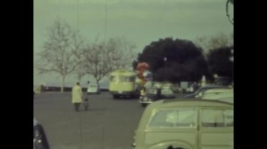 Roma, İtalya Haziran 1964: 60 'larda Roma sokak manzarası