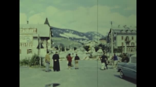 Cortina Ampezzo Italia Maggio 1964 Cortina Ampezzo Vista Negli Anni — Video Stock